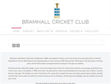 Tablet Screenshot of bramhallcc.com